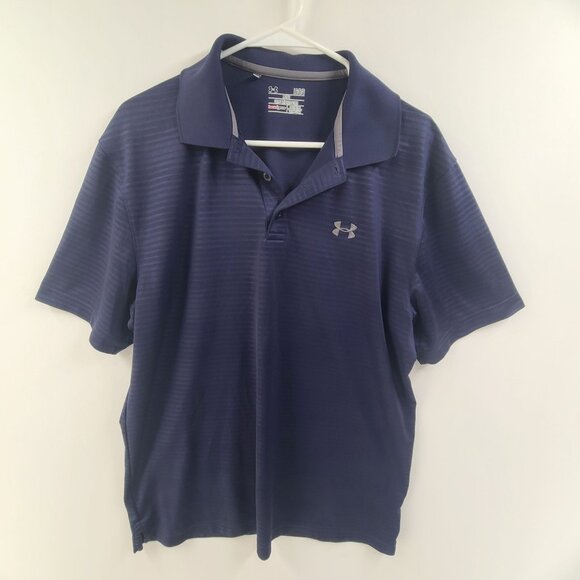 Under Armour Men's Polo Shirt Navy Size L - Picture 1 of 6
